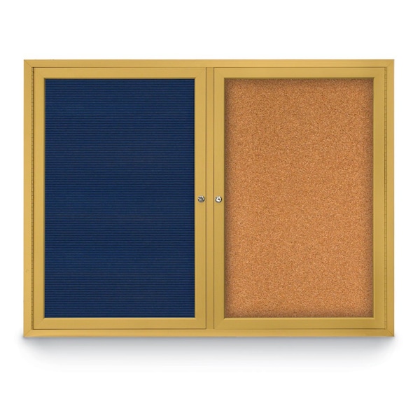 Corkboard, Med Grey /Satin, 72" x 48"